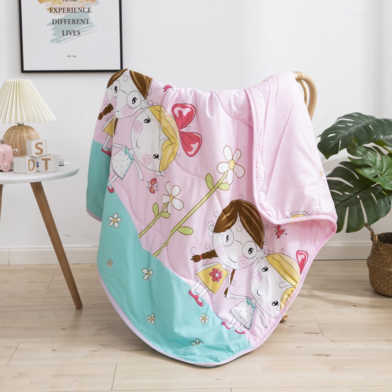 MUISUNGSHOP ผ้าห่มเด็ก ผ้ารองนอน ลายการ์ตูน ผ้าห่มฝ้ายญี่ปุ่น ขนาด 110x150 ซม KID blanket