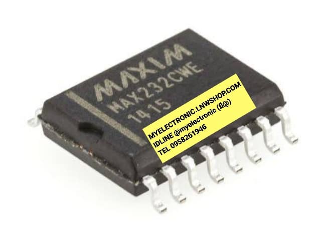 MAX232CWEตัวถังSMDยี่ห้อราคาตัวละบาท