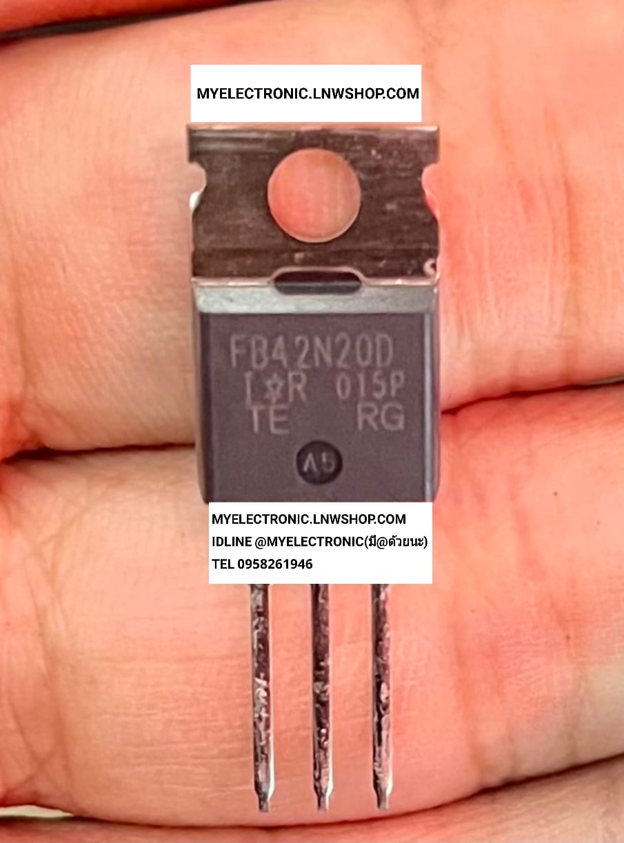 ขาย IRFB42N20D มอสเฟต MODFET ตัวถัง TO-220 ยี่ห้อ IR IRF B24N20D ราคา ตัวละ . . . . . หน่วย บาท #MOSFET#มอสเฟต #IRFB42N20D #FB42N20D