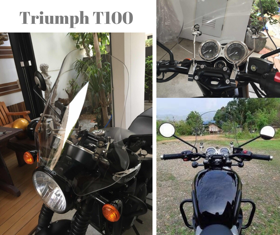 ชิวหน้า ไฟกลม ทรงสูง 47 ซม. สีใส