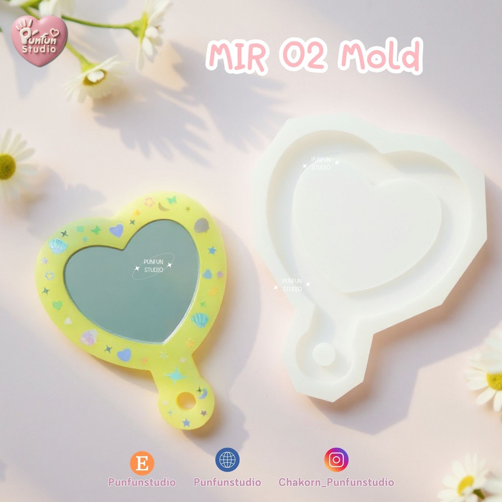 แม่พิมพ์กระจก MIR 01-03 Mold / พิมพ์กระจกห้อยพวงกุญแจ