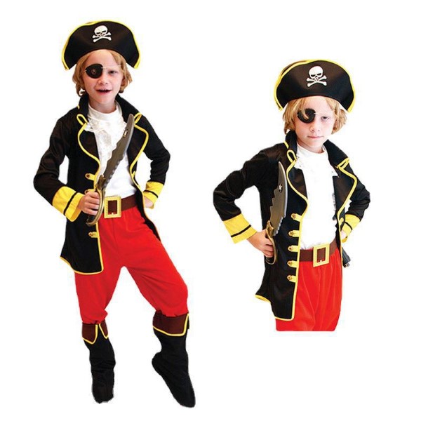 7C228 ชุดเด็ก ชุดโจรสลัด ชุดโจรสลัดเด็ก กัปตันฮุก Pirate Captain Hook Costume