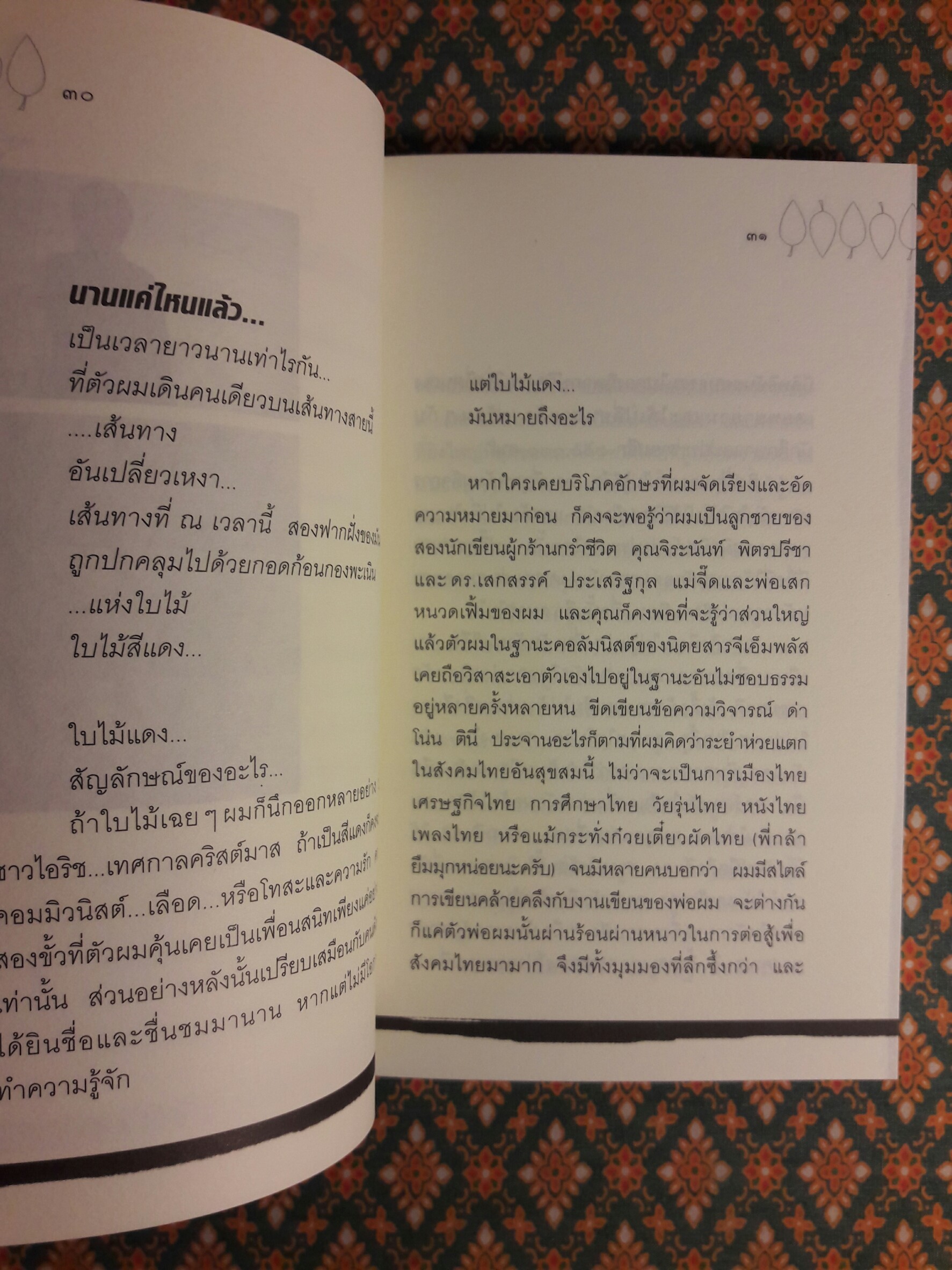 ใบไม้แดง