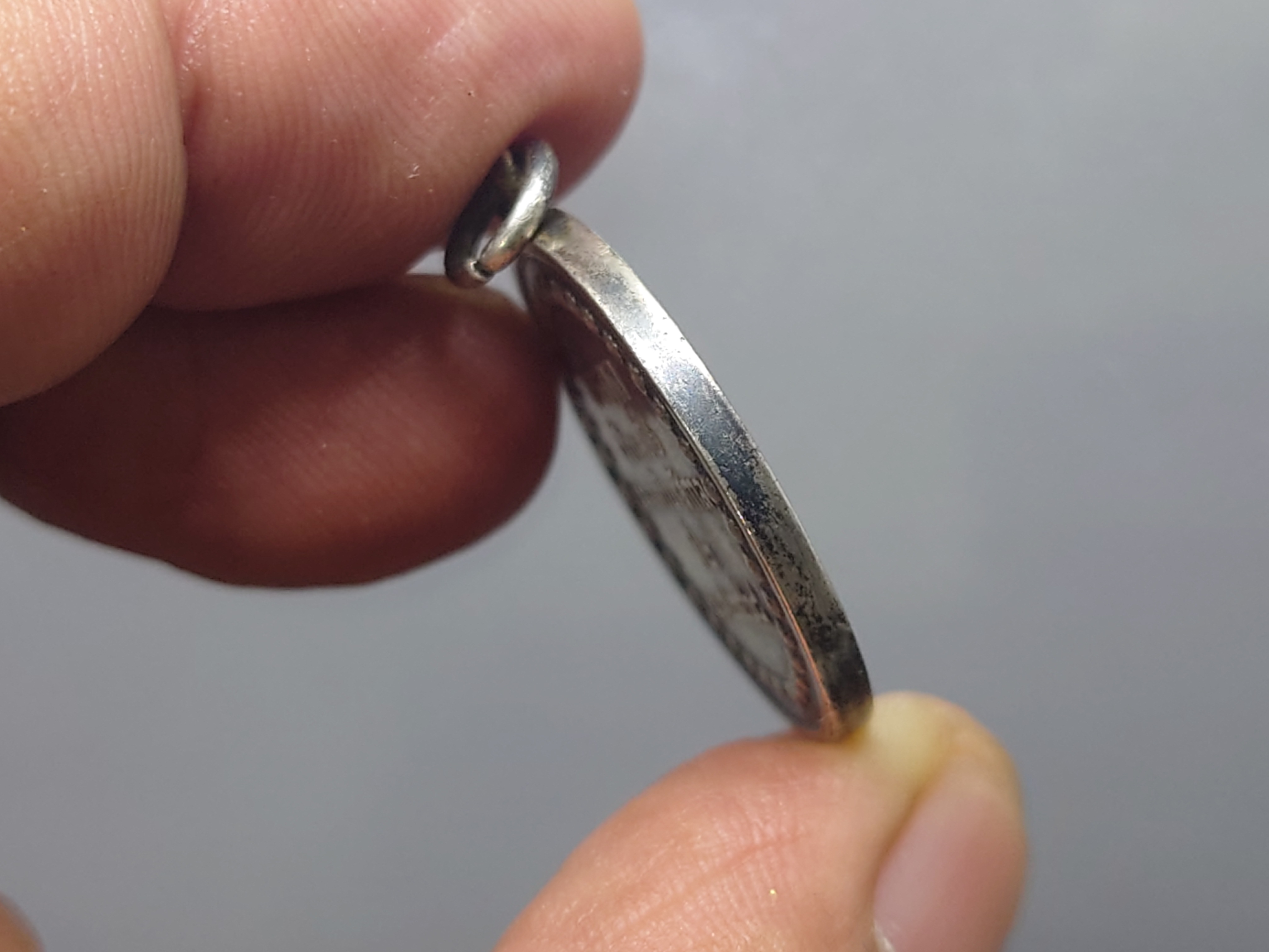 เหรียญเงิน ที่รฦก รัชกาลที่ 6 เสมอด้วยรัชกาลที่ 2 พ.ศ.2468