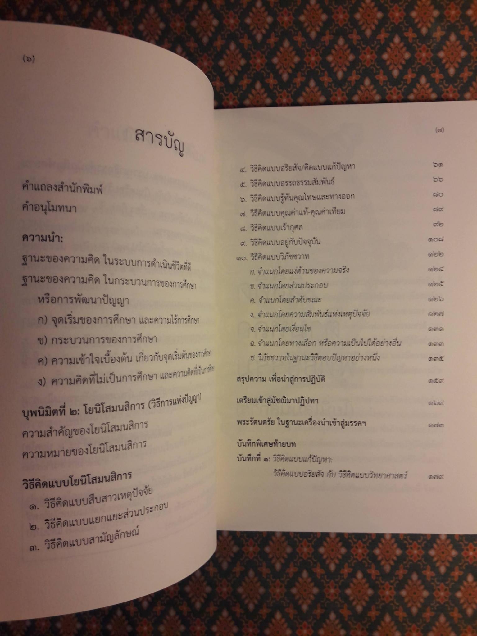 วิธีคิดตามหลักพุทธธรรม