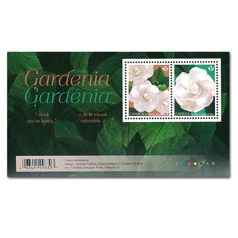 Canada Stamp, 2019 Gardenia S/S