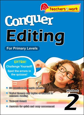 แบบฝึกหัดแก้ไขคำภาษาอังกฤษ ป.2 Conquer Editing Workbook 2