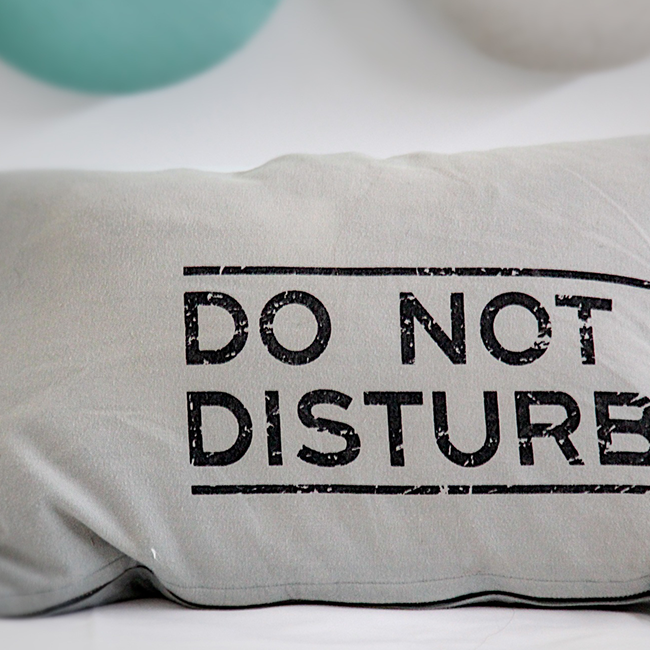 Don't Disturb Pillow
