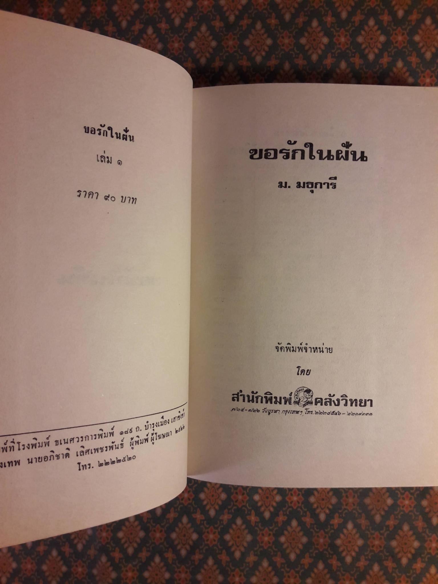 ขอรักในฝัน (2 เล่มจบ)
