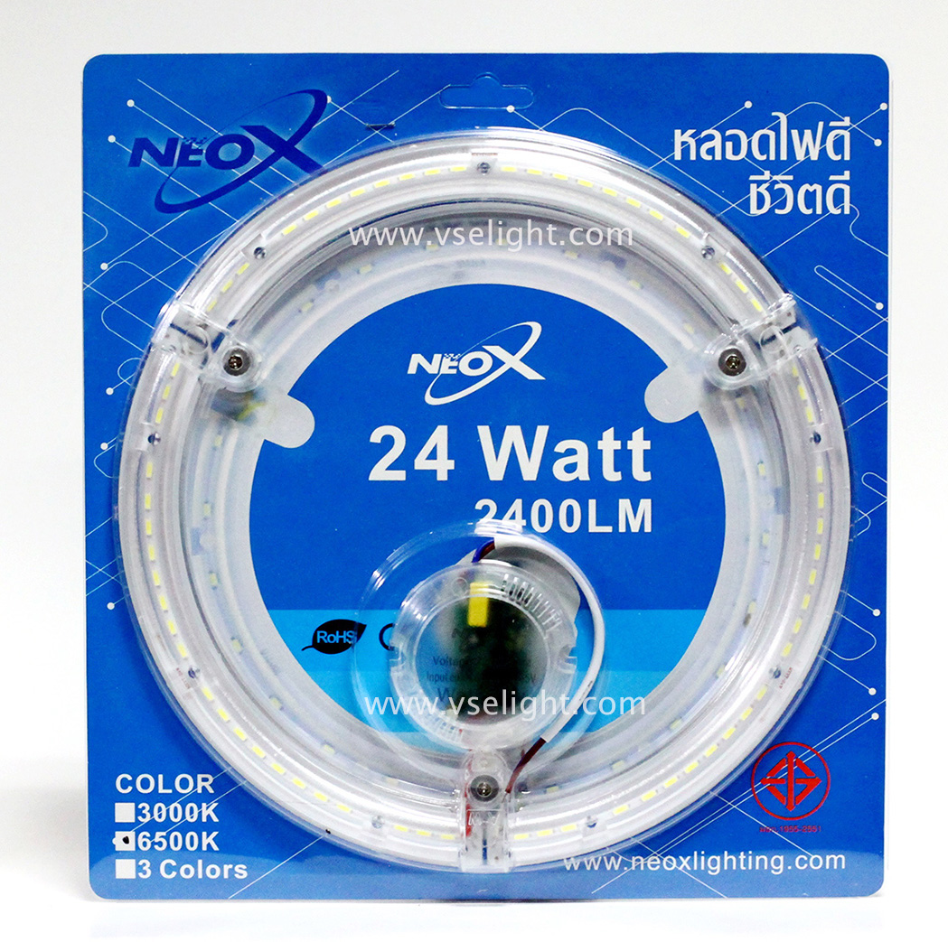 แผ่นชิพ LED NEOX 24w แสงขาว Daylight