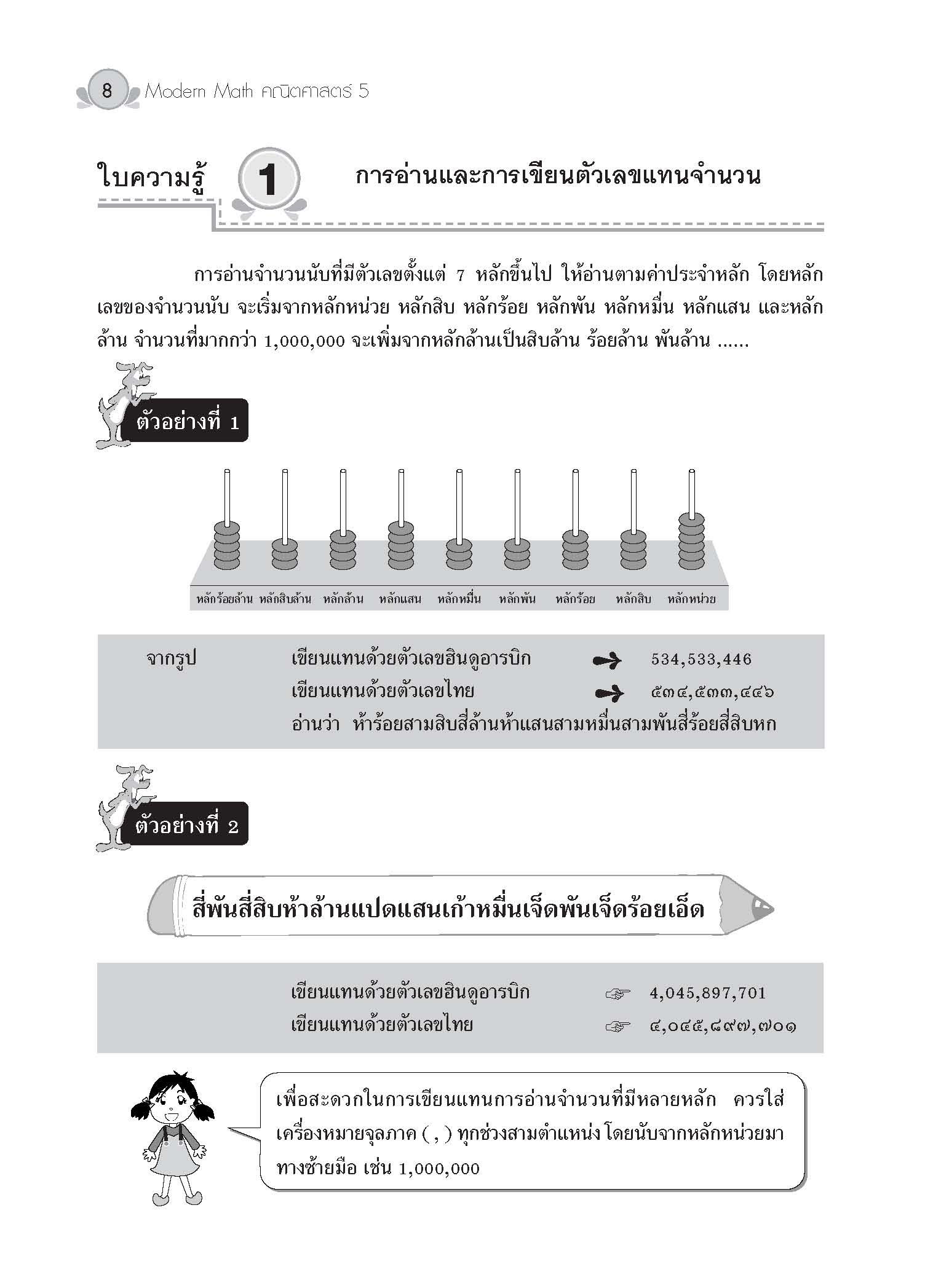 Modern Math คณิตศาสตร์ 5 (ปรับปรุงใหม่)