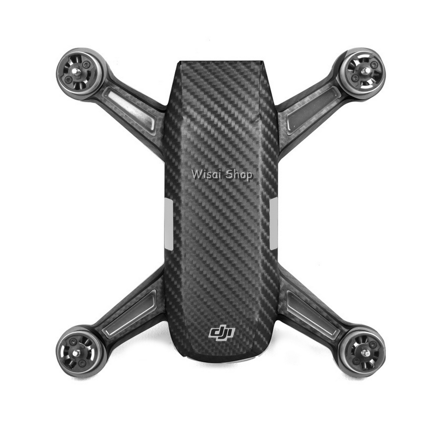Sunnylife สติกเกอร์แบบ Carbon Graphic สำหรับ DJI Spark สีดำคาร์บอน
