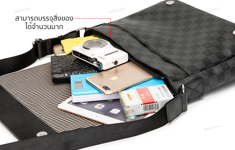 กระเป๋าสะพายข้างผู้ชาย กระเป๋าหนังผู้ชาย รหัส A023