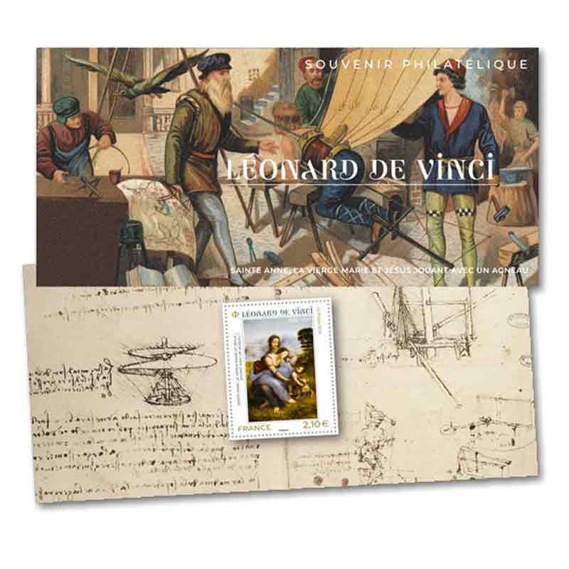 France Stamp, 2019 Leonard De Vinci Sheet