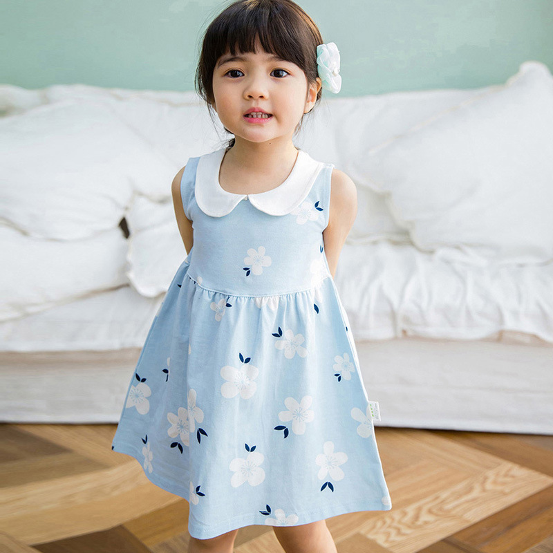 �เดรสเด็กคอบัว ลายดอกไม้ มินิเดรส � PETERPAN COLLAR DRESS