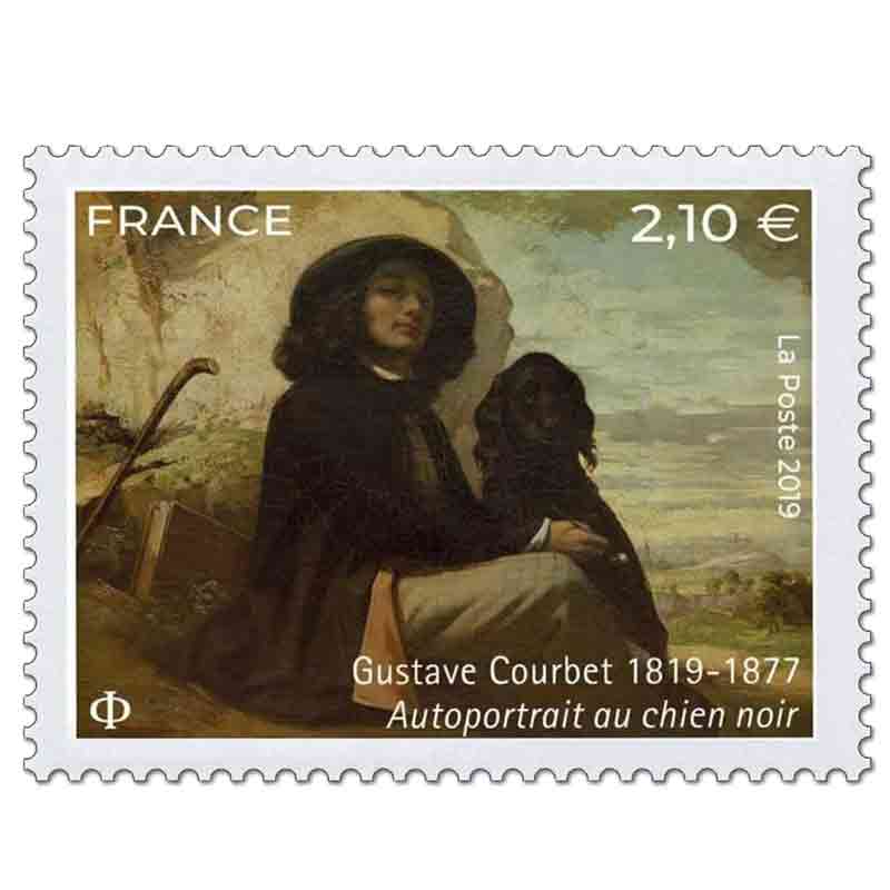 France Stamp, 2019 Gustave Courbet