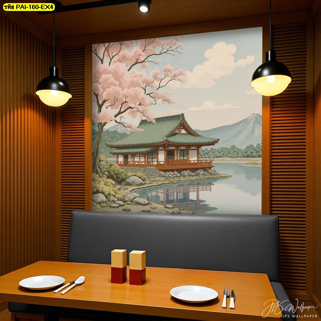 ภาพติดผนังลายญี่ปุ่น สร้างมุมถ่ายรูปอบอุ่นในร้านอาหาร