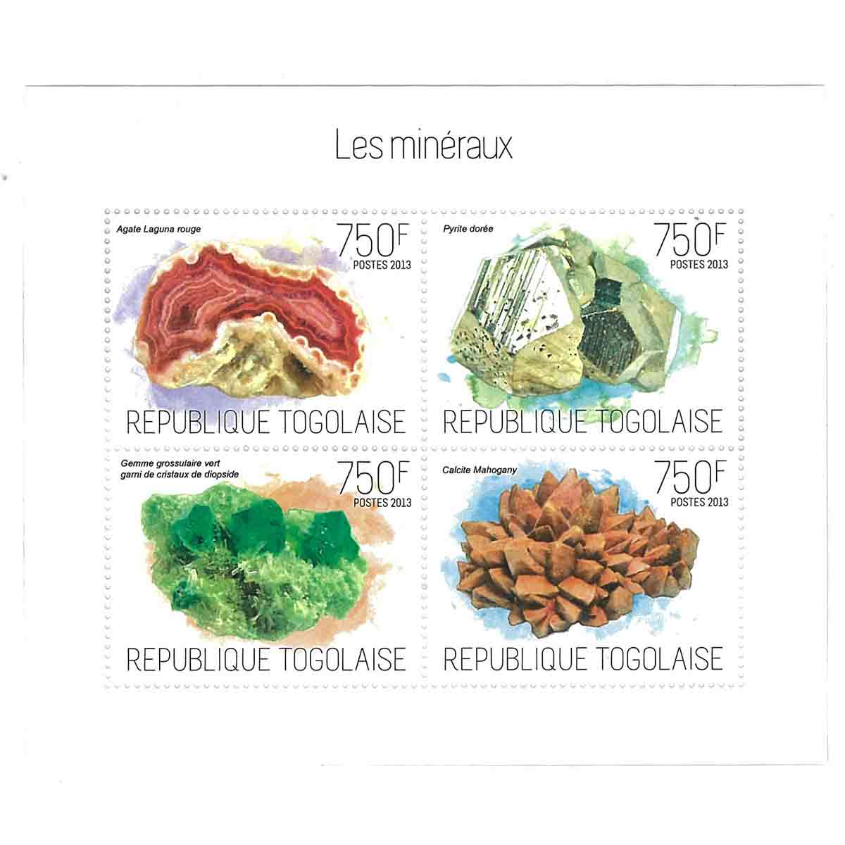 Togo Stamp, 2013 Minerals, Ore, Nature