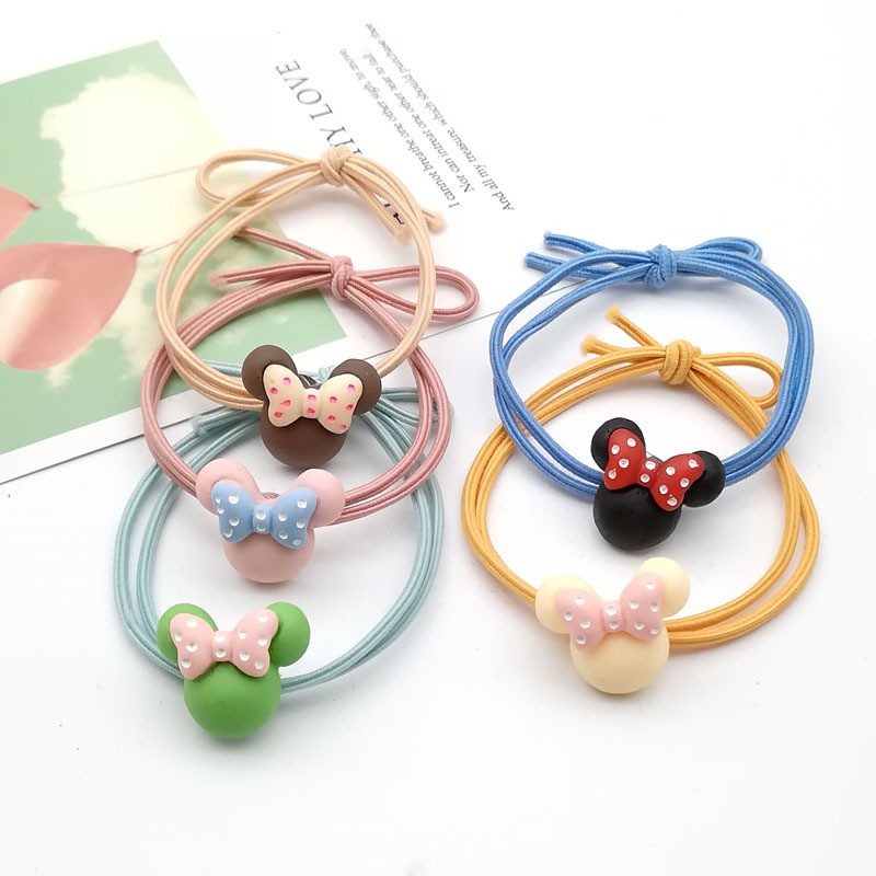 MUISUNGSHOP ยางรัดผมแฟชั่นเกาหลี ลายน่ารักๆ หนังยางคุณภาพ ราคาต่อเส้น