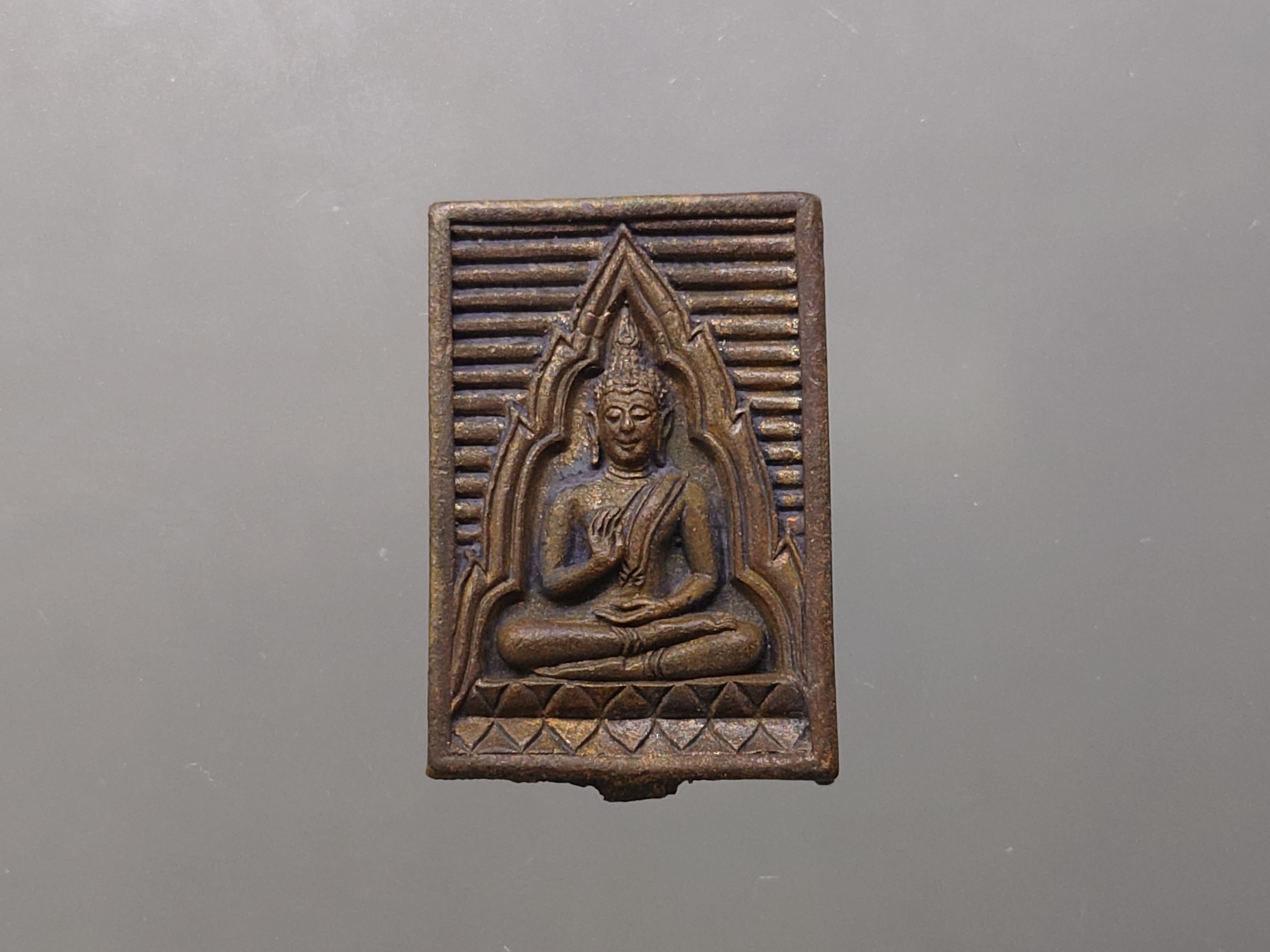 พระสมเด็จ วัดปากน้ำ รุ่น เมตตา กรุณา เนื้อสัมฤทธิ์หล่อ ปี2534 พร้อมตลับเดิม