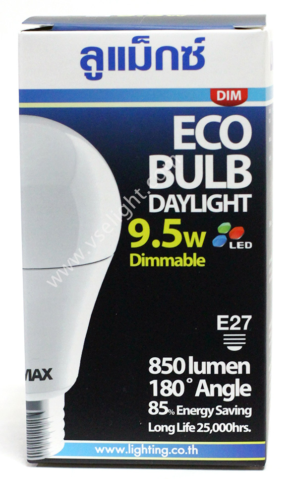หลอด LED BULB LUMAX 9.5W Dimmable รุ่น Eco Bulb
