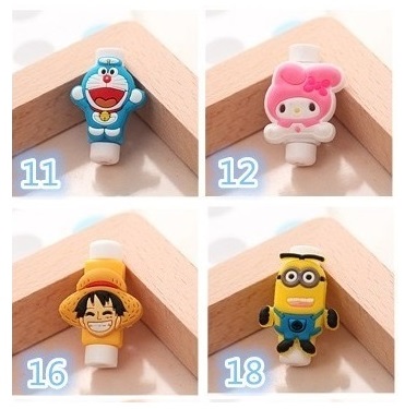 ถูกที่สุด เพียง 20 บาท ตัวล็อคถนอมสายชาร์จลายการ์ตูน MKII