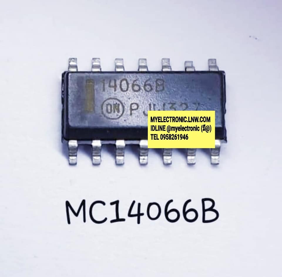 ขาย MC14066B ไอซี IC ยี่ห้อON-SEMI ตัวถังSMD16ขา SOP-14 ราคา ตัวละ บาท