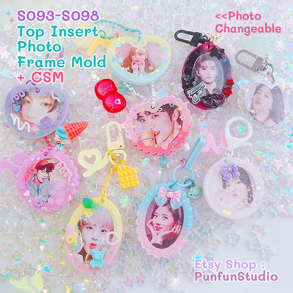แม่พิมพ์เรซิ่น S093-S098 Top Insert Photo Frame Mold + CSM