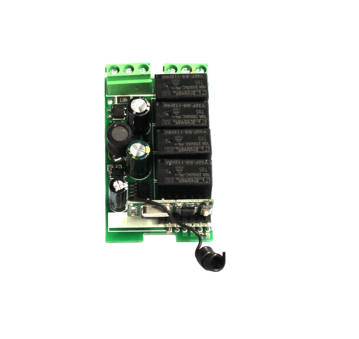 สวิตซ์รีโมทไร้สาย Wireless Remote Control Switch ควบคุมอุปกรณ์ไฟฟ้าได้ 4 ช่อง ความถี่ 433 Mhz ไฟเลี้ยง 220VAC แถมฟรี! รีโมทควบคุม 2 ตัว