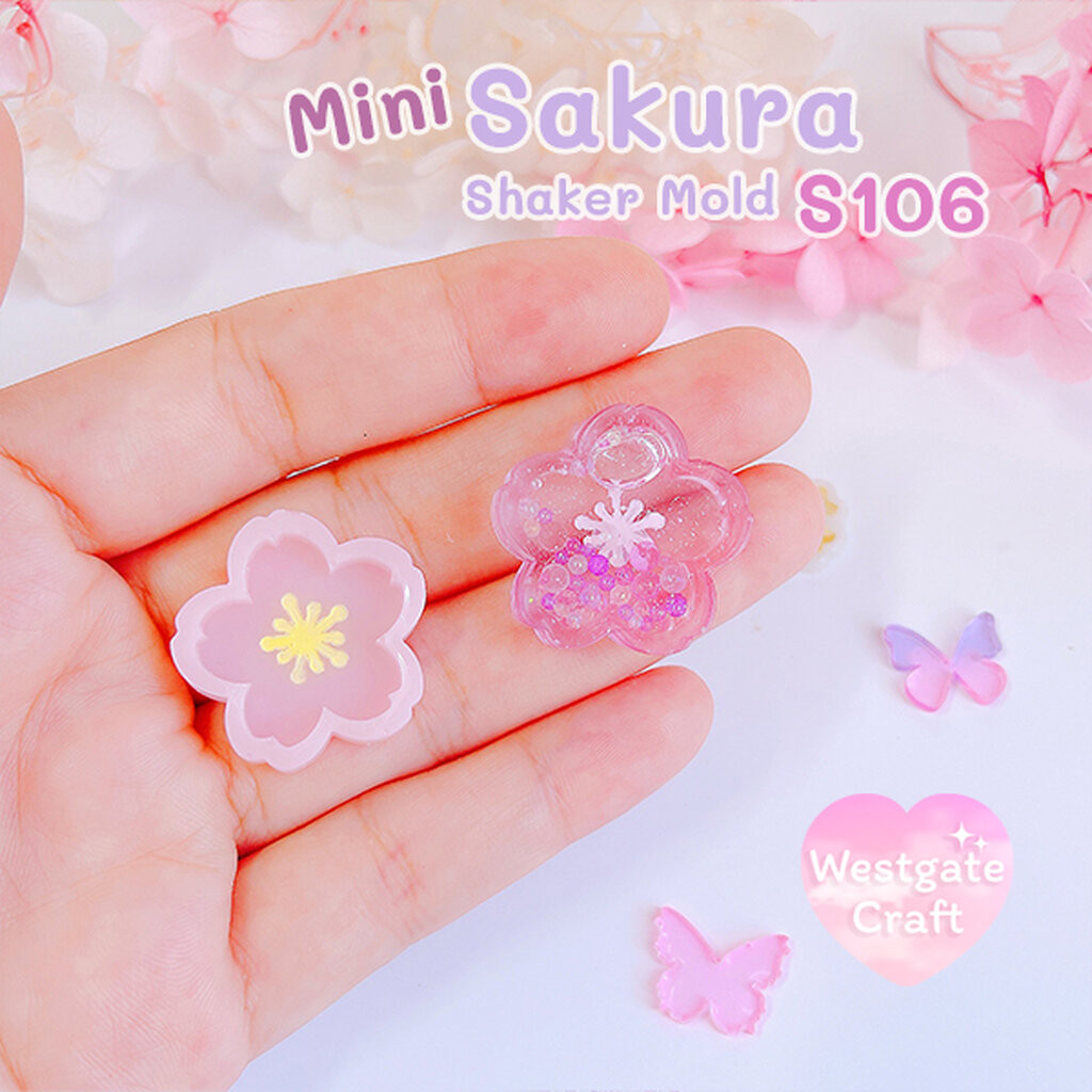 แม่พิมพ์ซิลิโคน Mini Sakura Shaker Mold S106