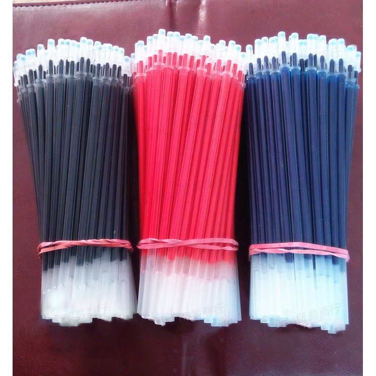 Muisungshop (50 แท่ง) *พร้อมส่งในไทย* ไส้ปากการาคาส่ง ขนาด 0.5 มม. และ 0.38 มม. สีแดง น้ำเงิน ดำ