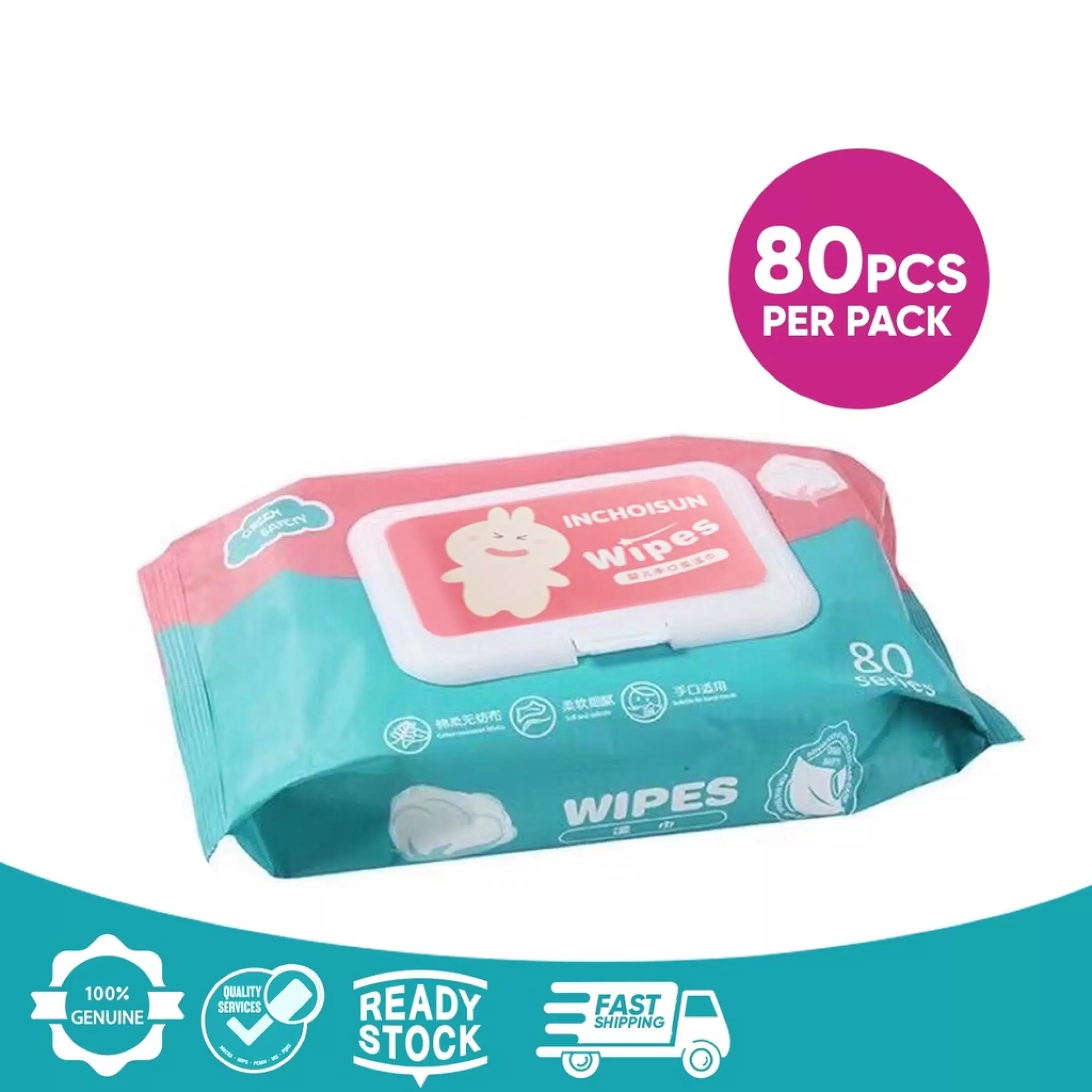 MUISUNGSHOP ทิชชู่เปียกเด็ก พร้อมส่ง ราคาถูก น้ำเต็มๆแผ่น Baby Wipes