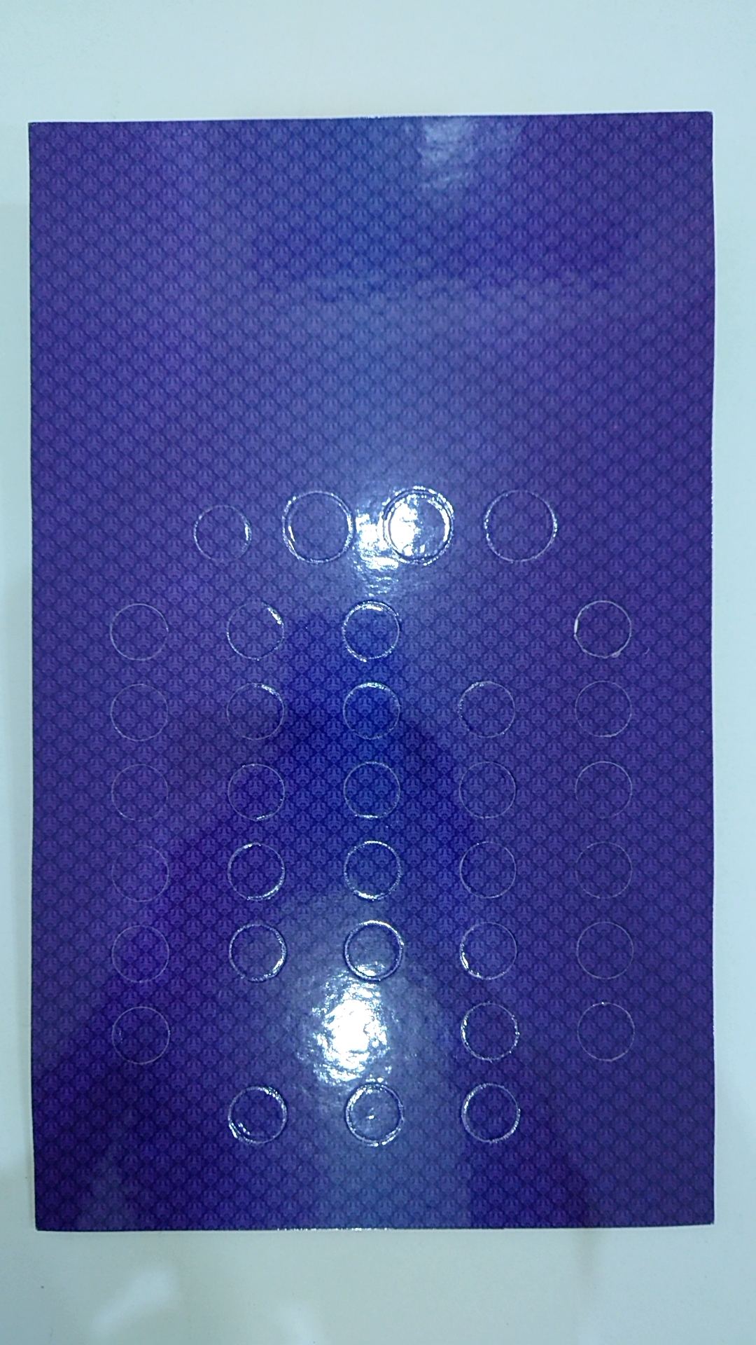 แผงใส่เหรียญ 50 สตางค์หมุนเวียน ครบชุด ร9 (34 ช่อง) สีน้ำเงิน