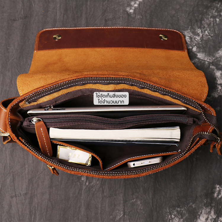 กระเป๋าสะพายข้างผู้ชาย กระเป๋าหนังผู้ชาย รหัส A024