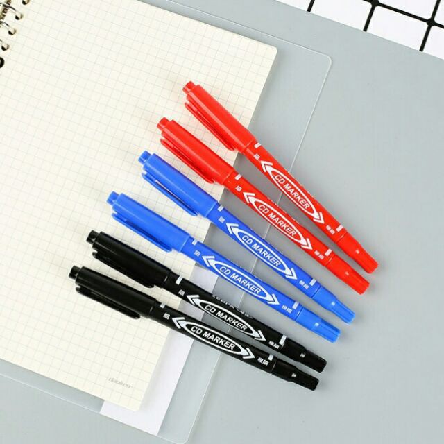 MUISUNGSHOP CD MARKER ปากกา Permanent เขียนซองไปรษณีย์พลาสติก (กันน้ำ) ปากกาเขียนซองไปรษณีย์ ซอง จม. ซีดี CD สูตรน้ำมัน