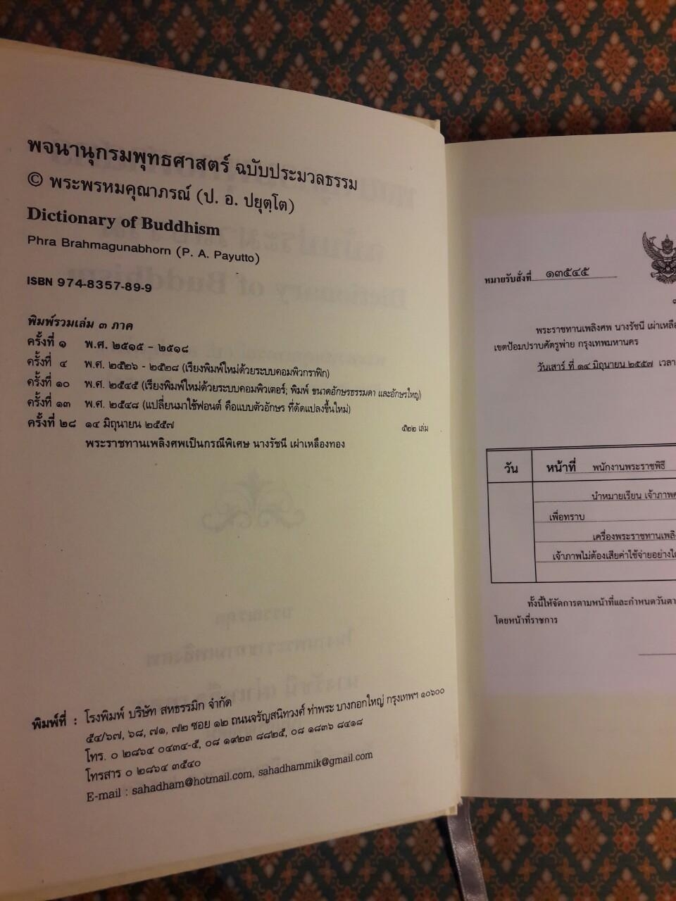 พจนานุกรมพุทธศาสน์ ฉบับประมวลธรรม