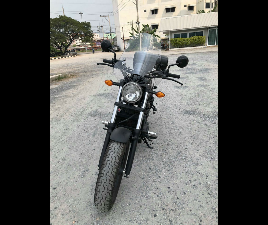 ชิวหน้า ไฟกลม ทรงสูง 47 ซม. สีใส