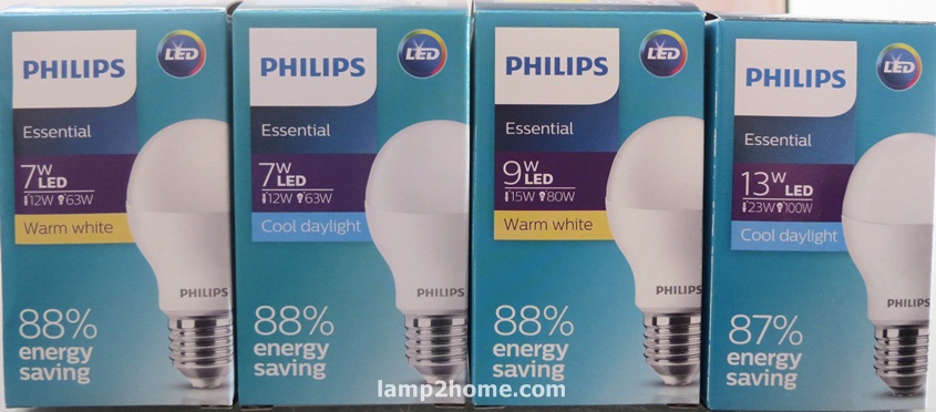 หลอด Bulb LED ยี่ห้อฟิลิป รุ่น ESS (แสงขาว/แสงเหลือง)