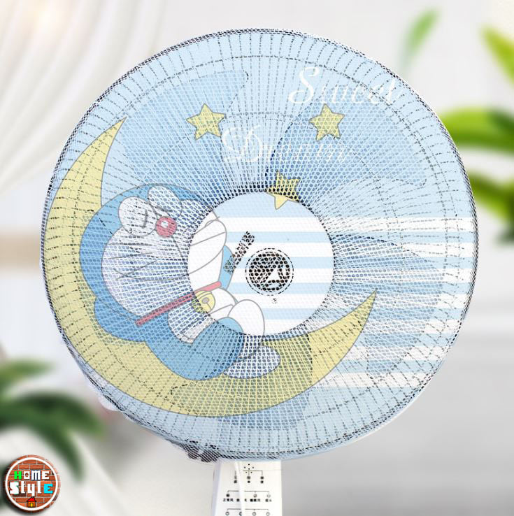 ผ้าคลุมพัดลม ตะข่าย ดักฝุ่น กันมื้อเด็ก ลายน่ารักๆ 50CM ยืดหยุนได้
