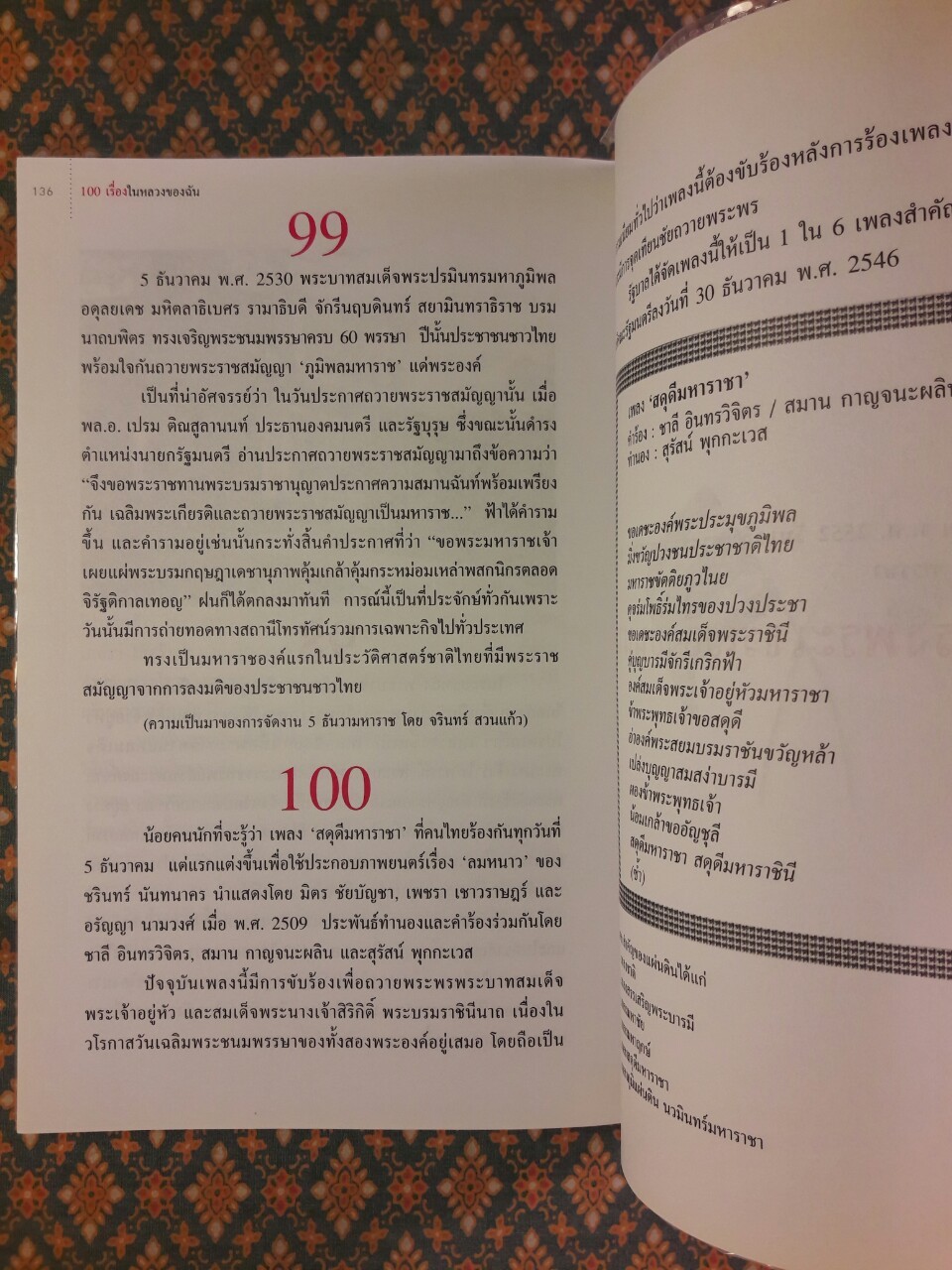 100 เรื่องในหลวงของฉัน