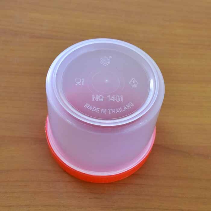 กระปุกน้ำพริกฝาแดง#1401 ความจุ 130ml /แพค 6โหล 72 ใบ