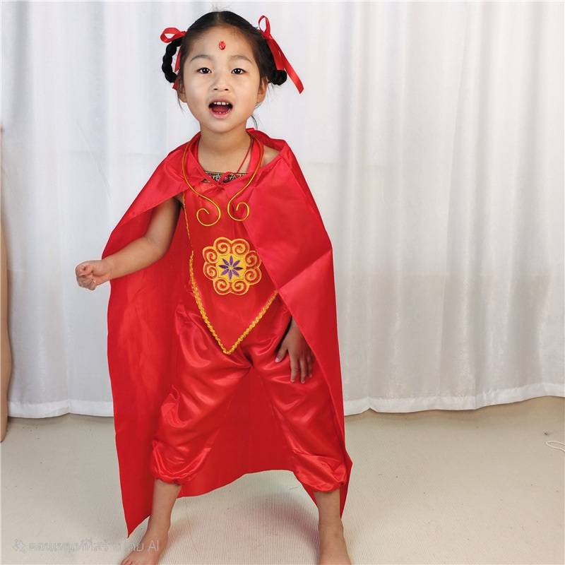 7C386 ชุดเด็ก ชุดนาจา ชุดเทพเจ้านาจา Nezha Costume