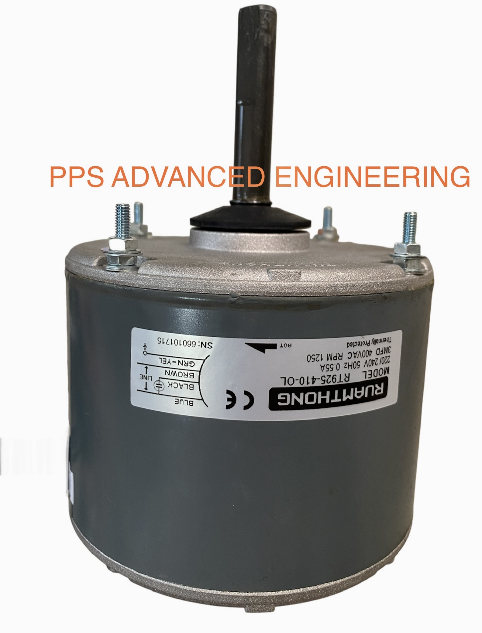 MOTOR Condensing 'RUAMTHONG' Model : RT925-410-OL /มอเตอร์คอยล์ร้อน ยี่ห้อ รวมทอง รุ่น RT925-410-OL