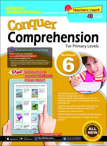 แบบฝึกหัดการอ่านสรุปใจความภาษาอังกฤษ ป.6 Conquer Comprehension For Primary Levels Workbook 6