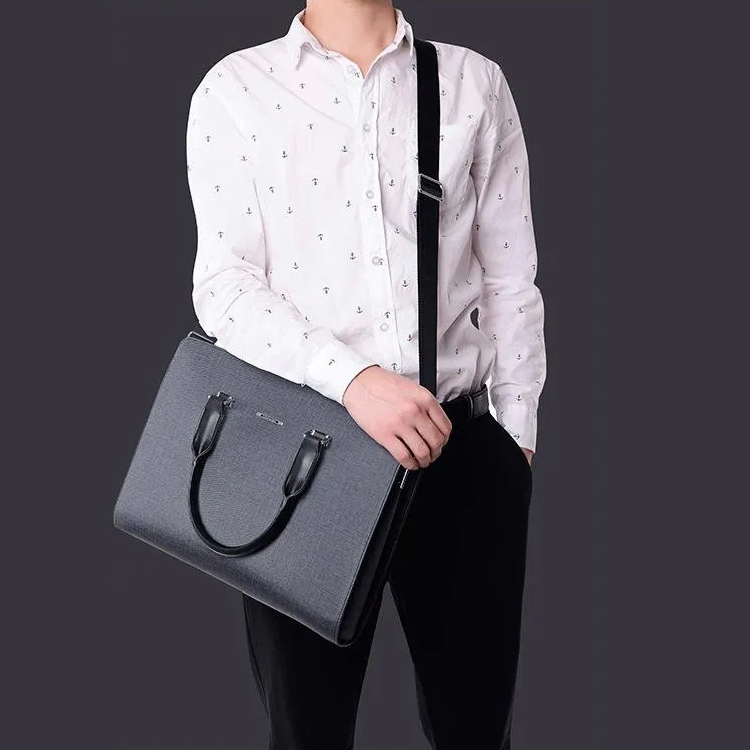 กระเป๋าสะพายข้าง กระเป๋าถือ ใส่เอกสาร กระเป๋าโน๊ตบุ๊ค หนังพรีเมี่ยม ป้องกันน้ำ BUSINESS BAG13 รุ่น A062