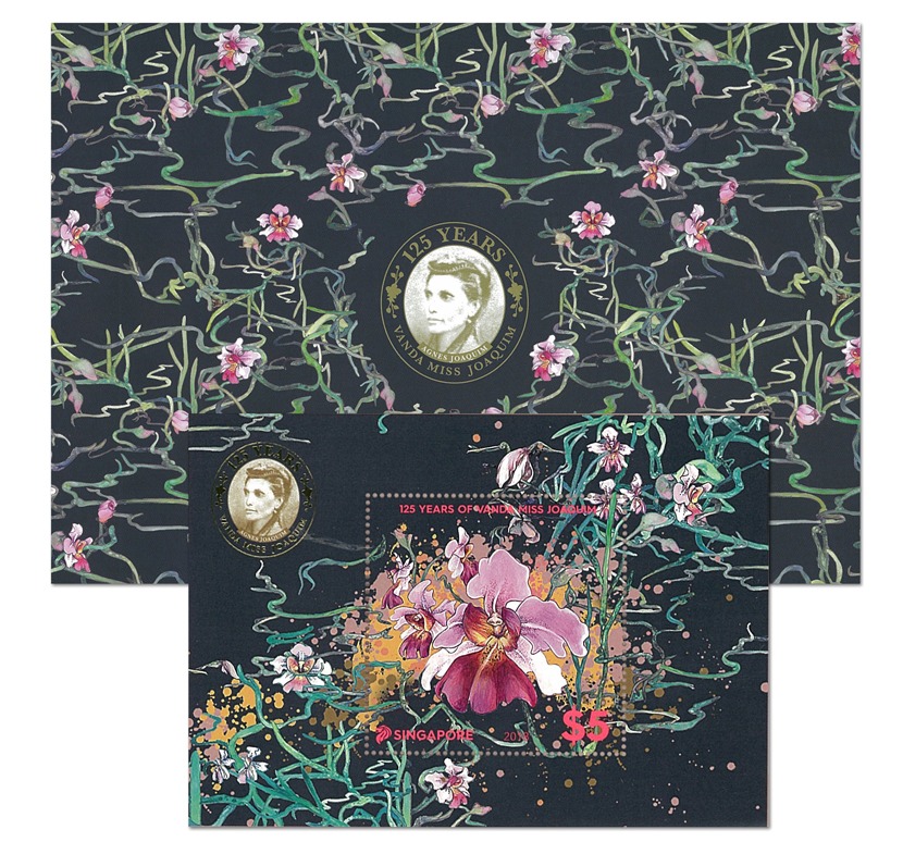 Singapore Stamp, 2018 125th ANN of Vanda Miss Joaquim S/S
