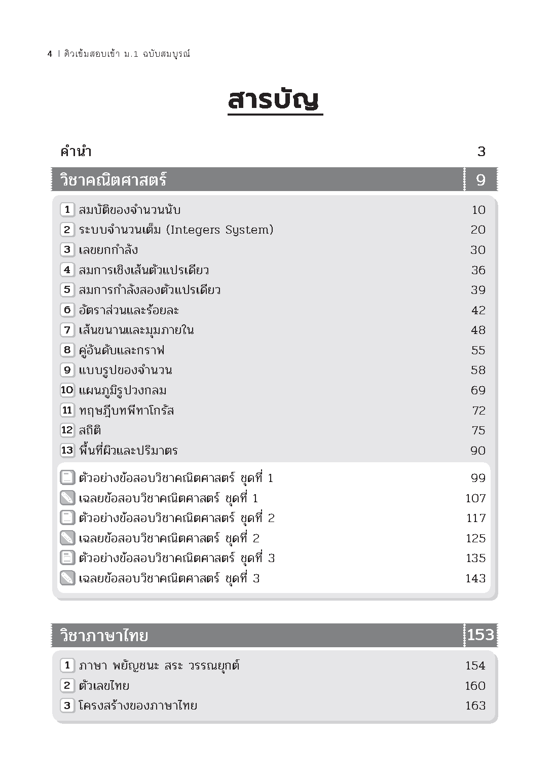 Expernet หนังสือ ติวเข้มสอบเข้า ม.1 ฉบับสมบูรณ์