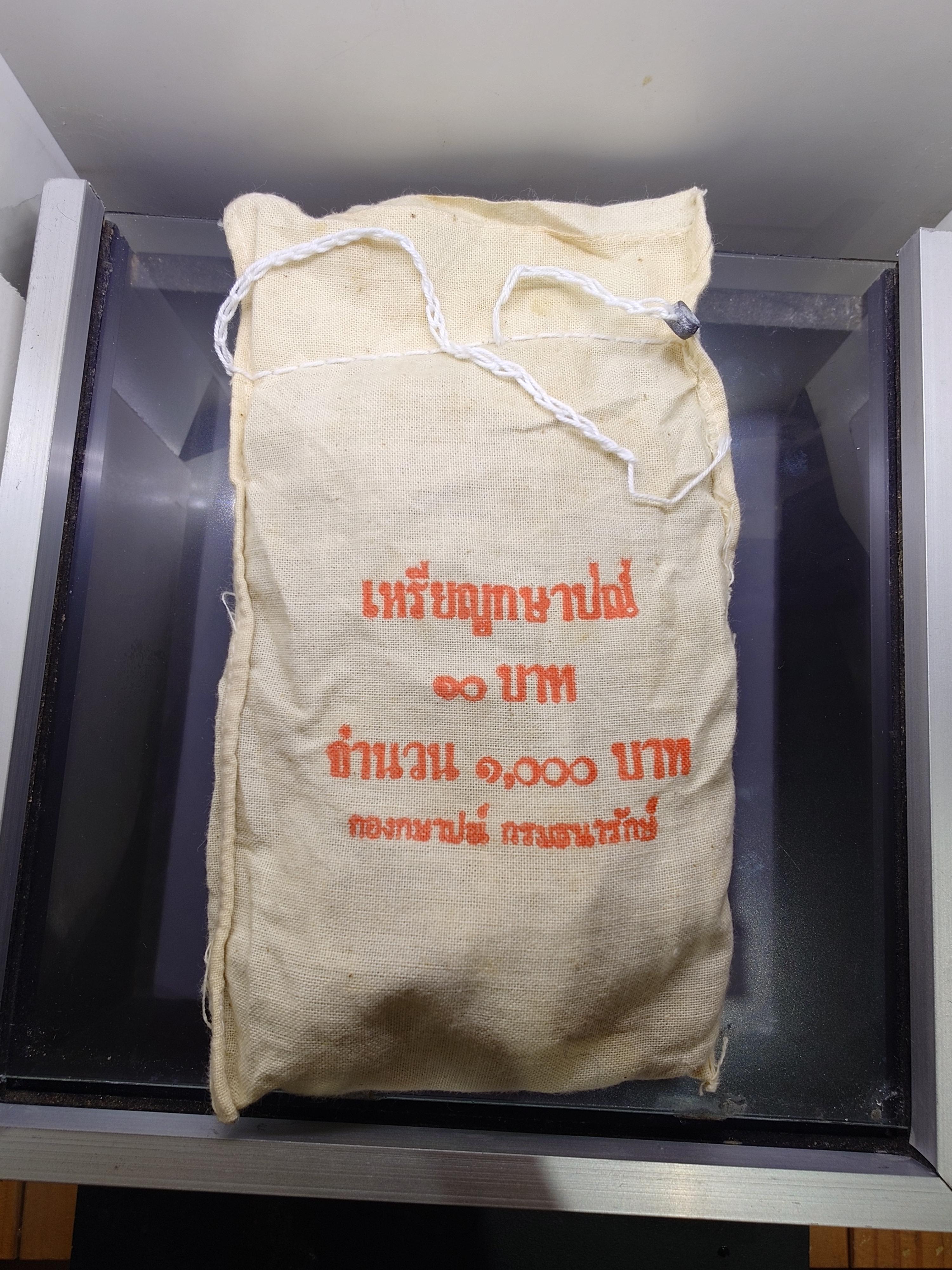 เหรียญยกถุง (100 เหรียญ) เหรียญหมุนเวียน 10 บาท 2538 ไม่ผ่านใช้