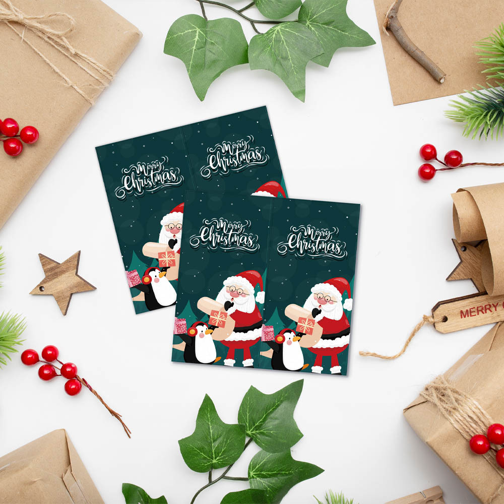 MUISUNGSHOP Label Sticker สติ๊กเกอร์ คาดกล่อง ลาย X'mas