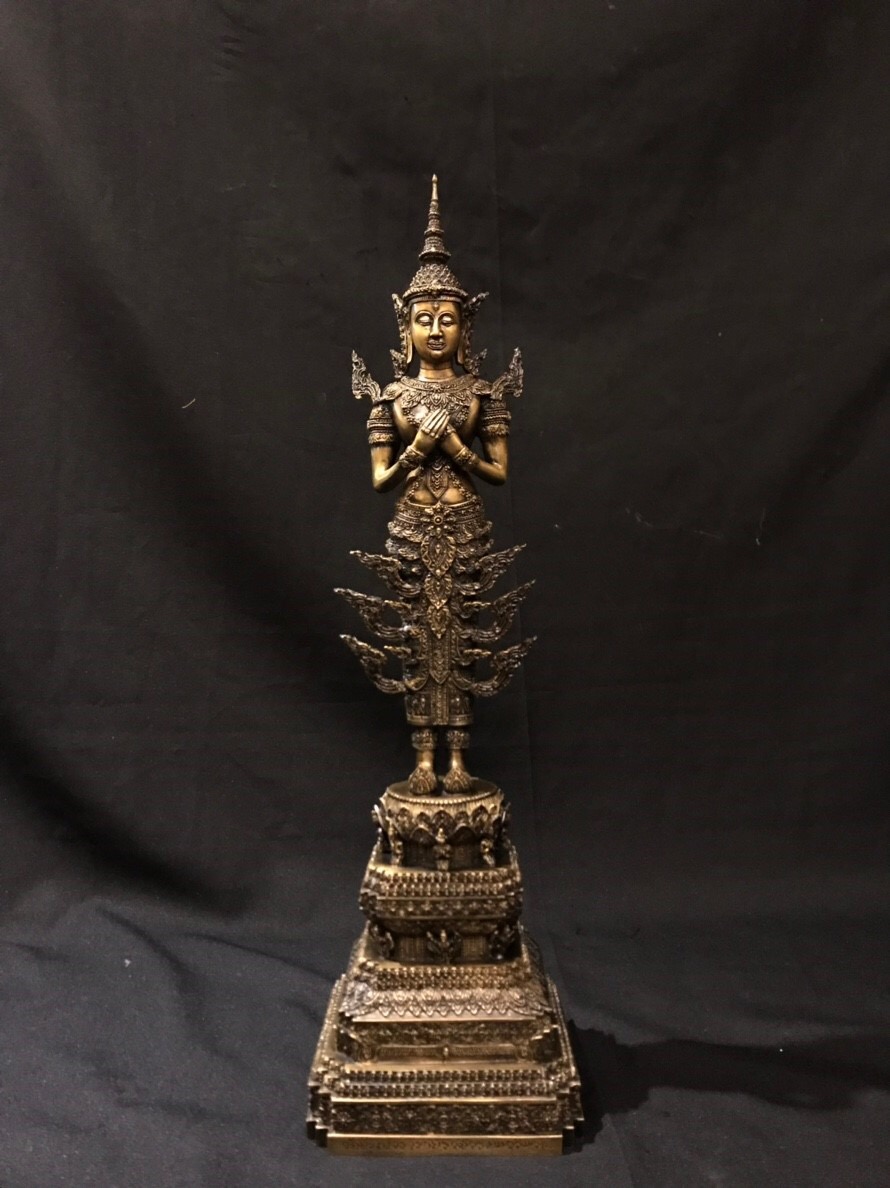 พระพุทธรูปปางรำพึง ทรงเครื่องจักพรรดิ์ หน้าตัก 5 นิ้ว วัดอรุณราชวรารามราชวรมหาวิหาร ปี พ.ศ.2539